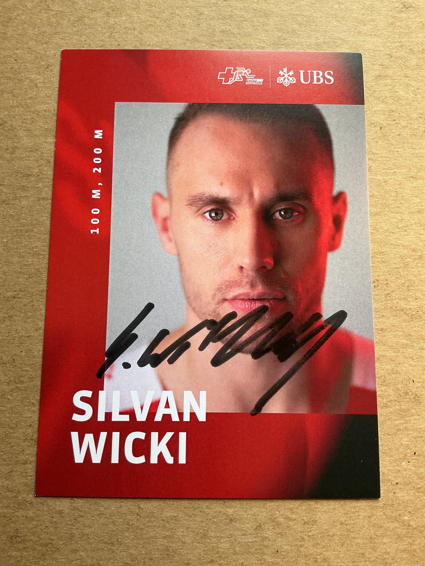 Silvan Wicki, Switzerland 🇨🇭 Athletics Summer Olympics 2024 hand signed