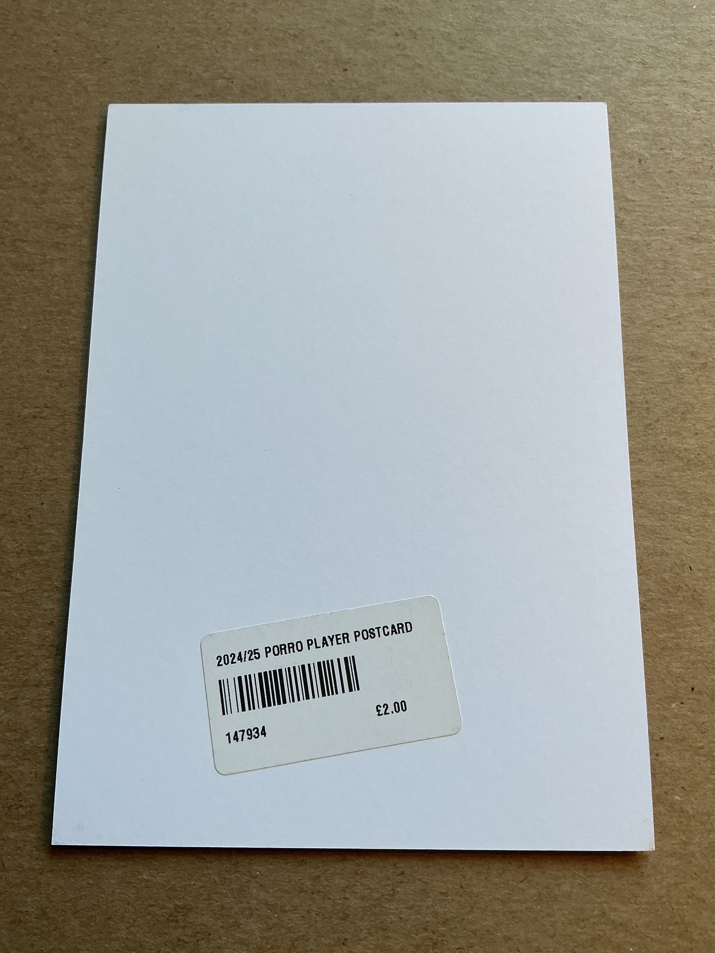 Pedro Porro, Spain 🇪🇸 Tottenham Hotspur 2024/25 hand signed