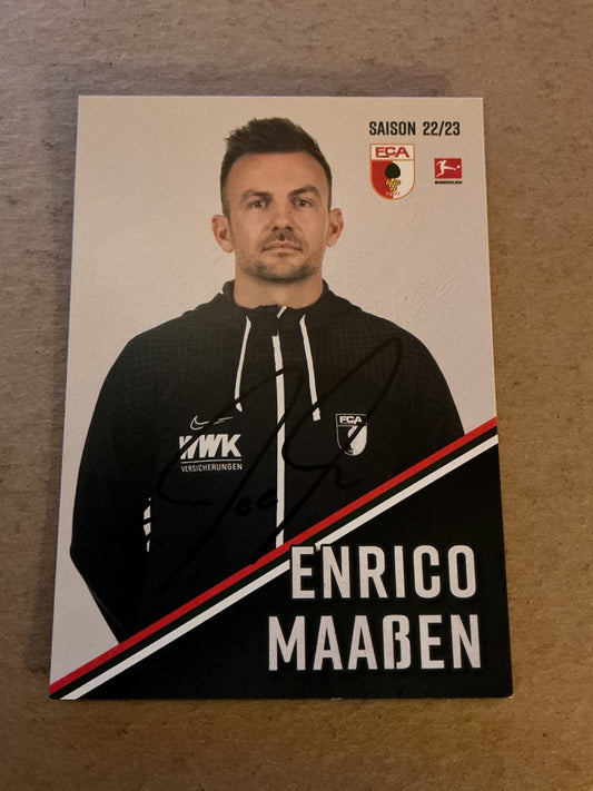 Enrico Maaßen, Germany 🇩🇪 FC Augsburg 2022/23 hand signed