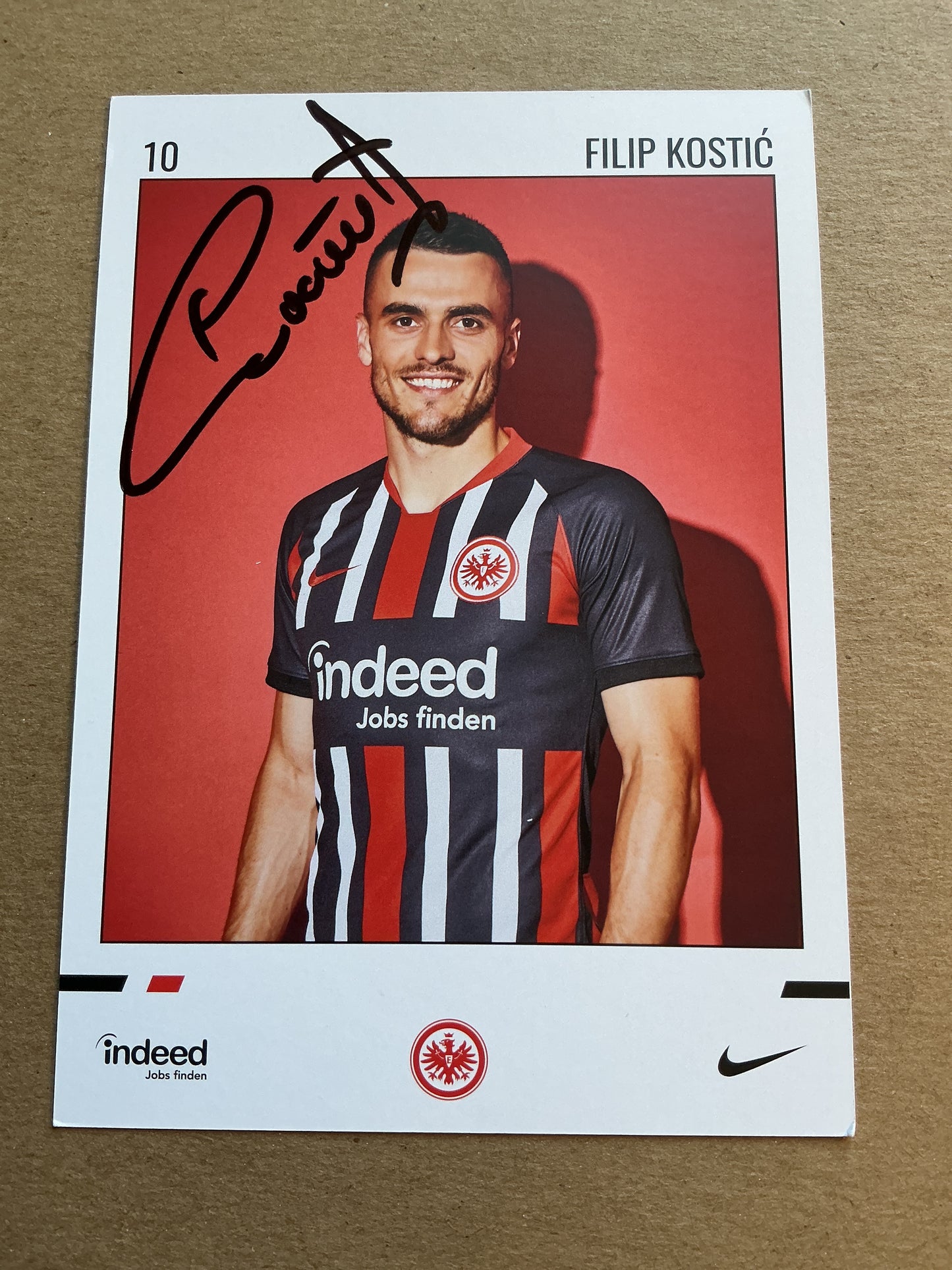 Filip Kostić, Serbia 🇷🇸 Eintracht Frankfurt 2019/20 hand signed