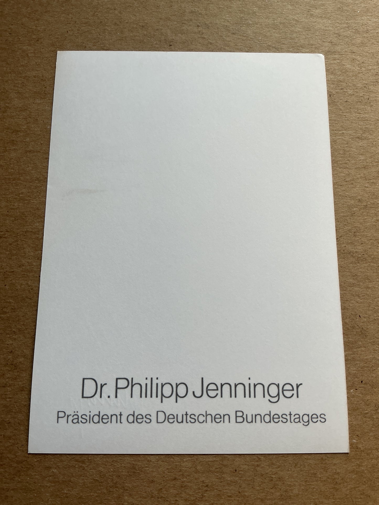 Philipp Jenninger, Germany 🇩🇪 President Bundestag hand signed