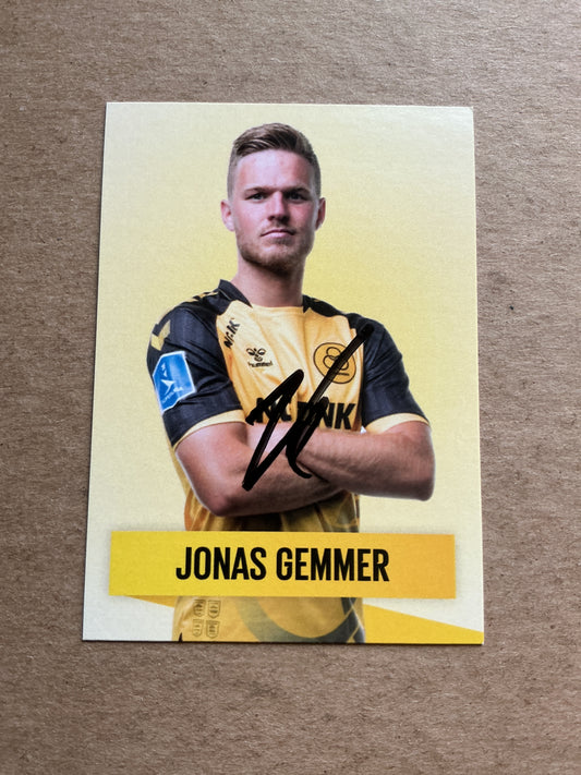 Jonas Gemmer, Denmark 🇩🇰 AC Horsens 2022/23 hand signed