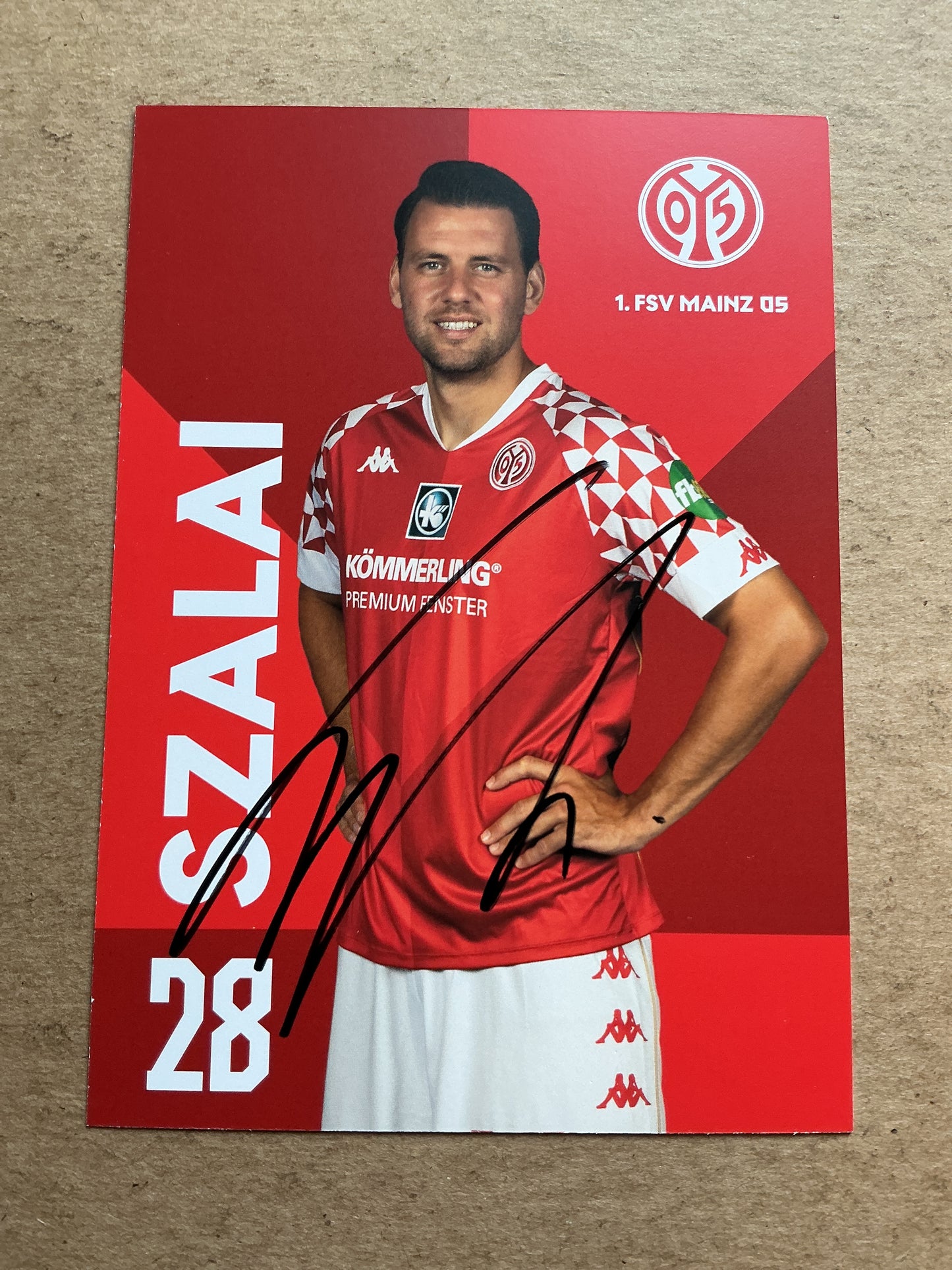 Ádám Szalai, Hungary 🇭🇺 FSV Mainz 05 2020/21 hand signed