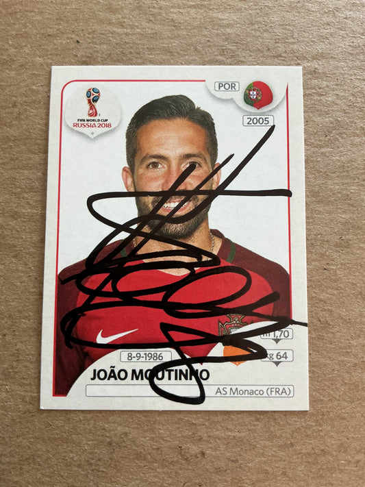 Joao Moutinho, Portugal 🇵🇹 FIFA World Cup 2018 Panini hand signed