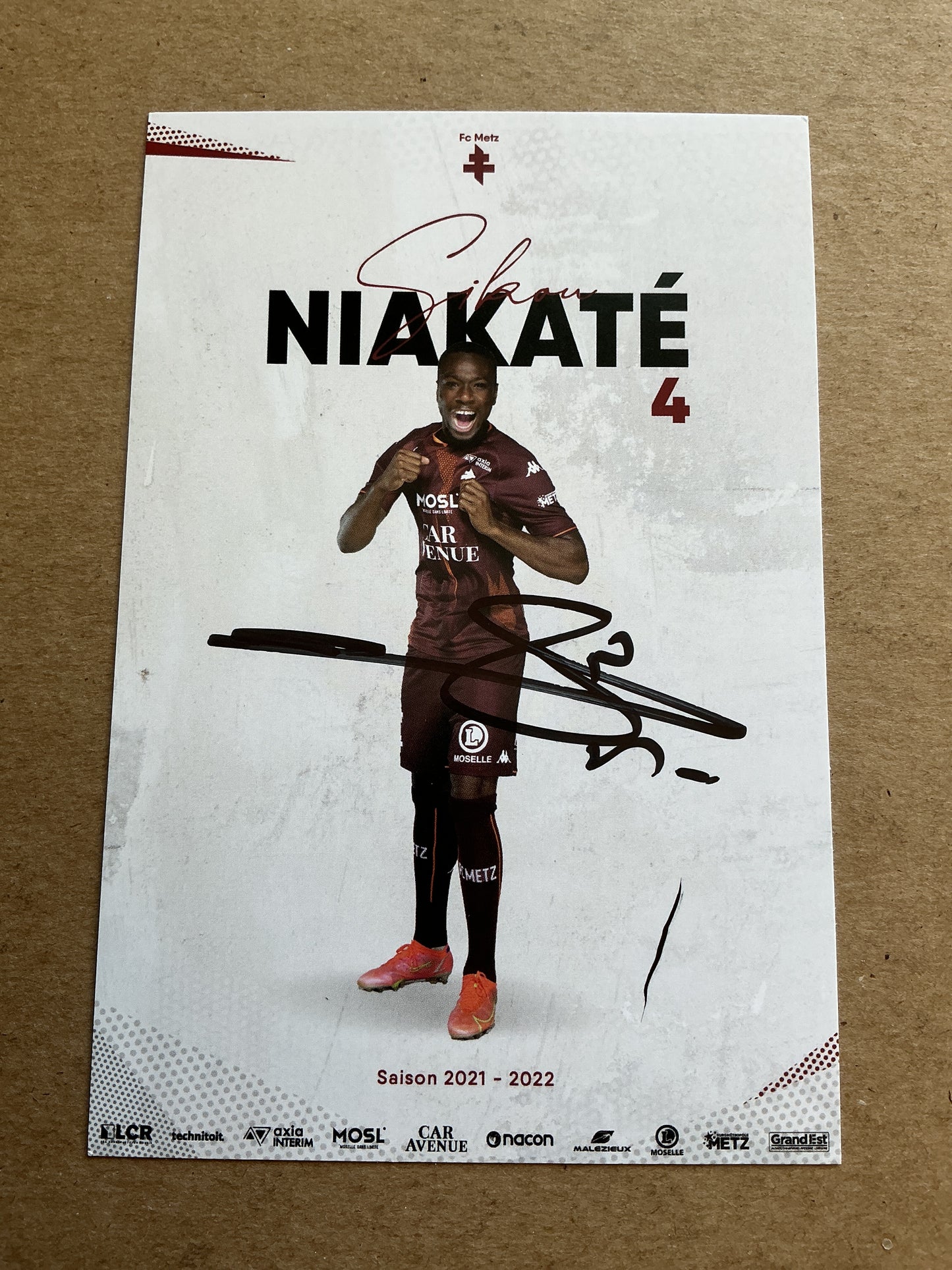 Sikou Niakate, France 🇫🇷 FC Metz 2021/22 hand signed