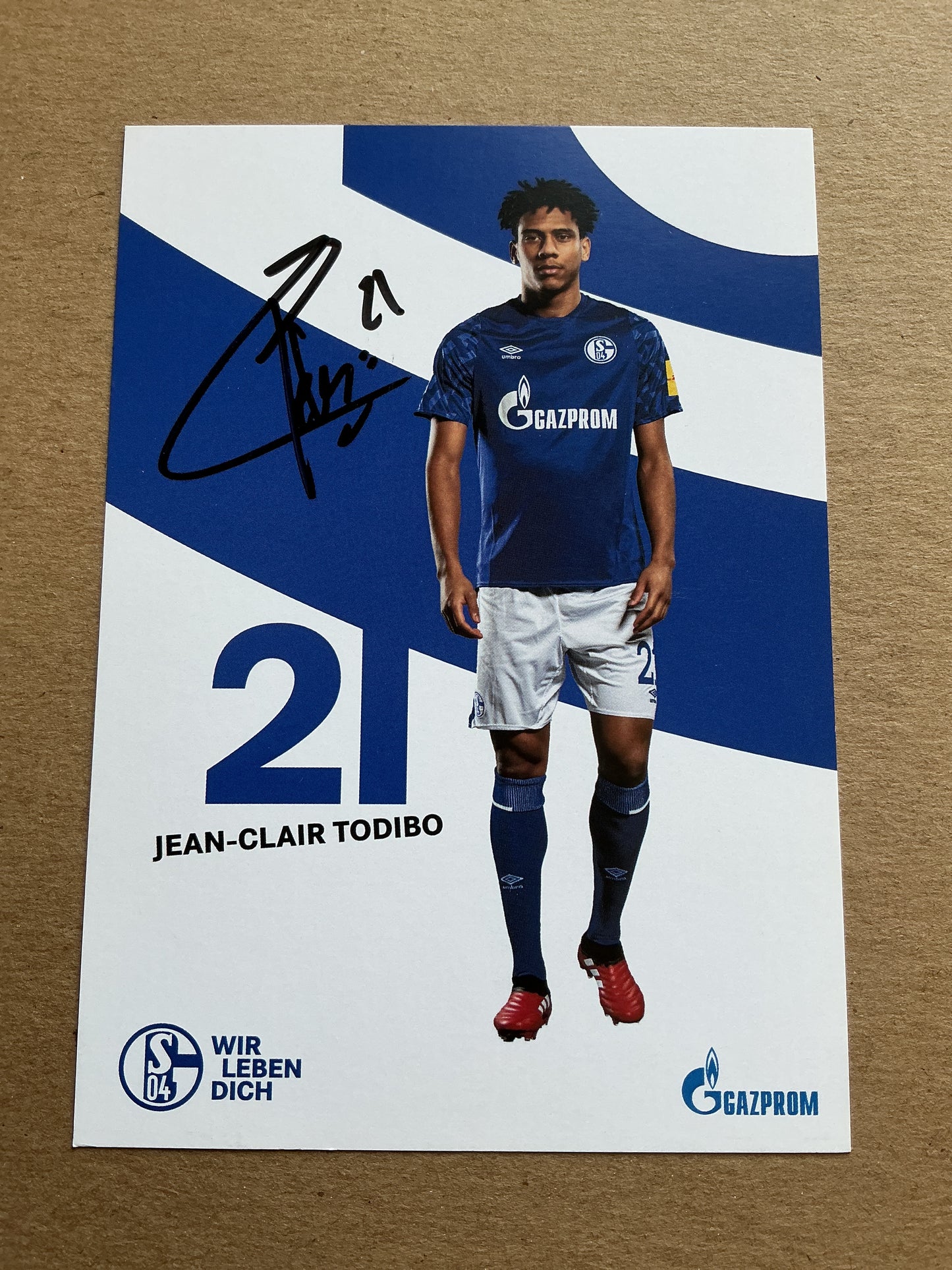 Jean-Clair Todibo, France 🇫🇷 FC Schalke 04 2019/20 hand signed