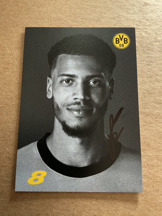 Felix Nmecha, Germany 🇩🇪 Borussia Dortmund 2023/24 hand signed