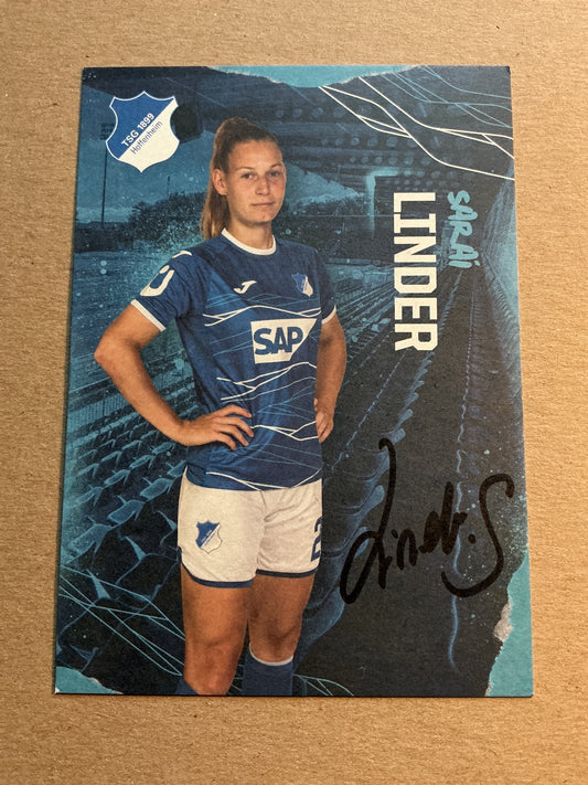Sarai Linder, Germany 🇩🇪 TSG 1899 Hoffenheim 2022/23 hand signed