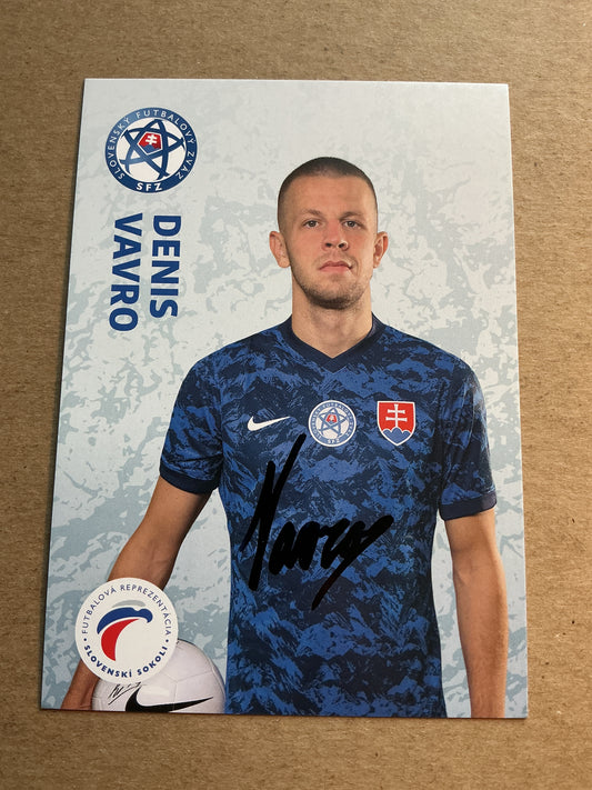 Denis Vavro, Slovakia 🇸🇰 UEFA Euro Cup 2020 hand signed