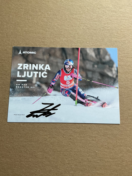 Zrinka Ljutic, Croatia 🇭🇷 Alpine Winter Sports 2024/25 hand signed