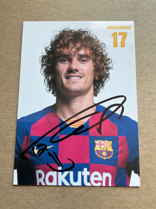 Antoine Griezmann, France 🇫🇷 FC Barcelona 2019/20 hand signed