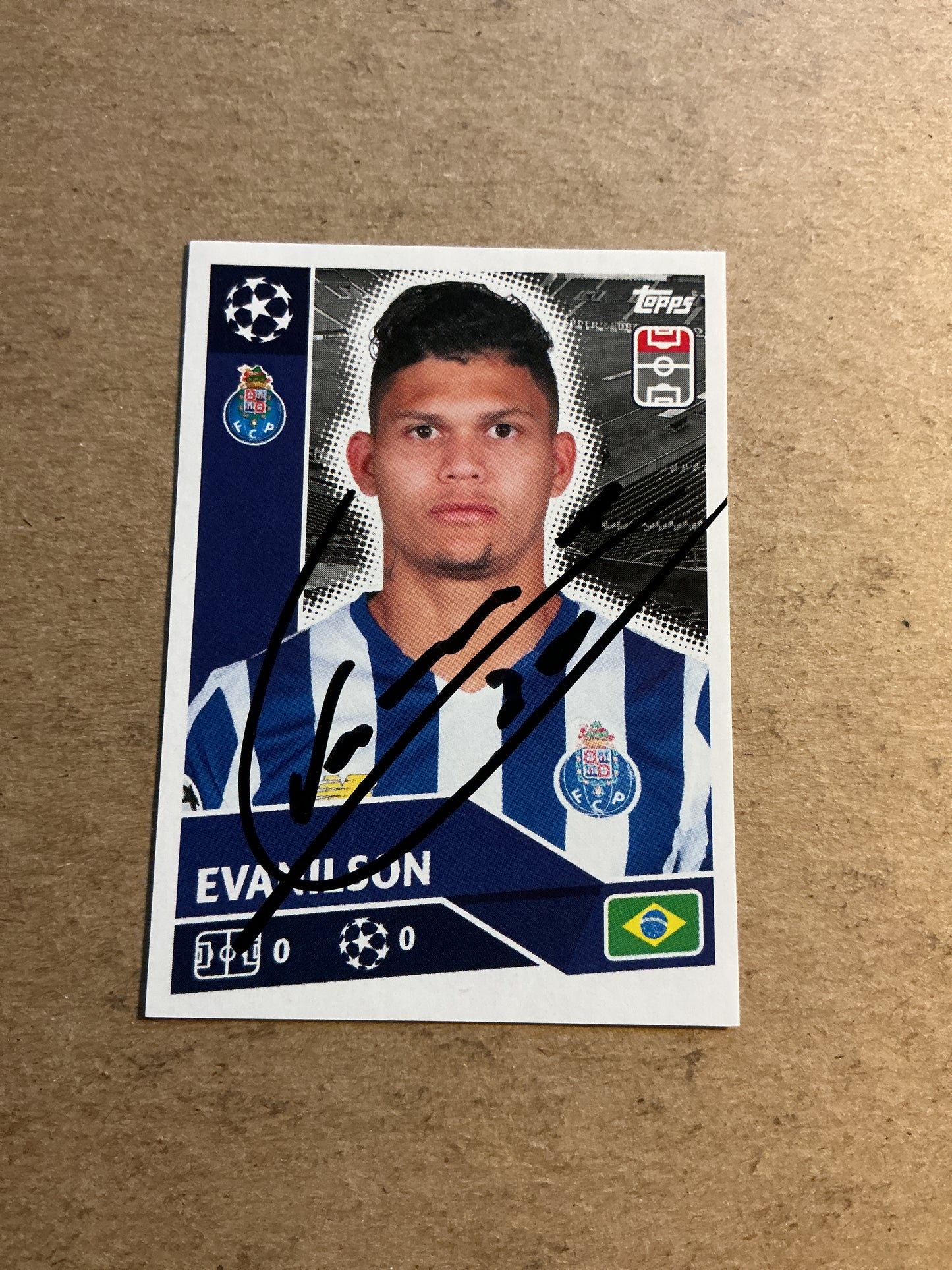 Evanilson, Brazil 🇧🇷 FC Porto 2020/21 Topps hand signed