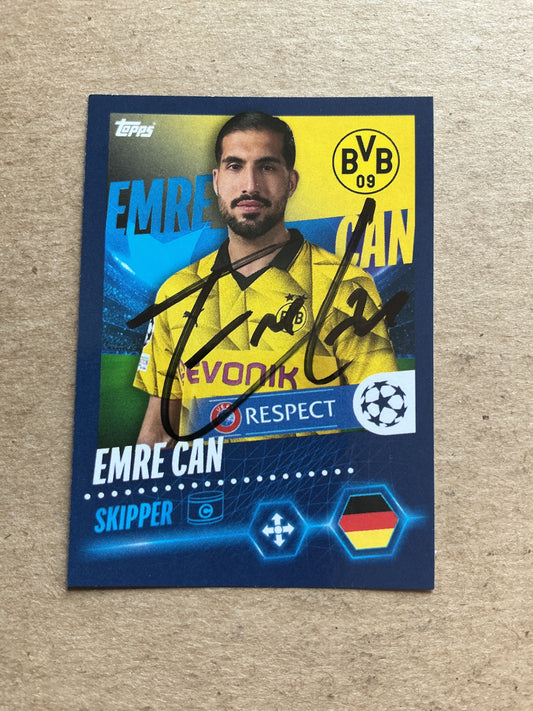 Emre Can, Germany 🇩🇪 Borussia Dortmund 2023/24 Topps hand signed