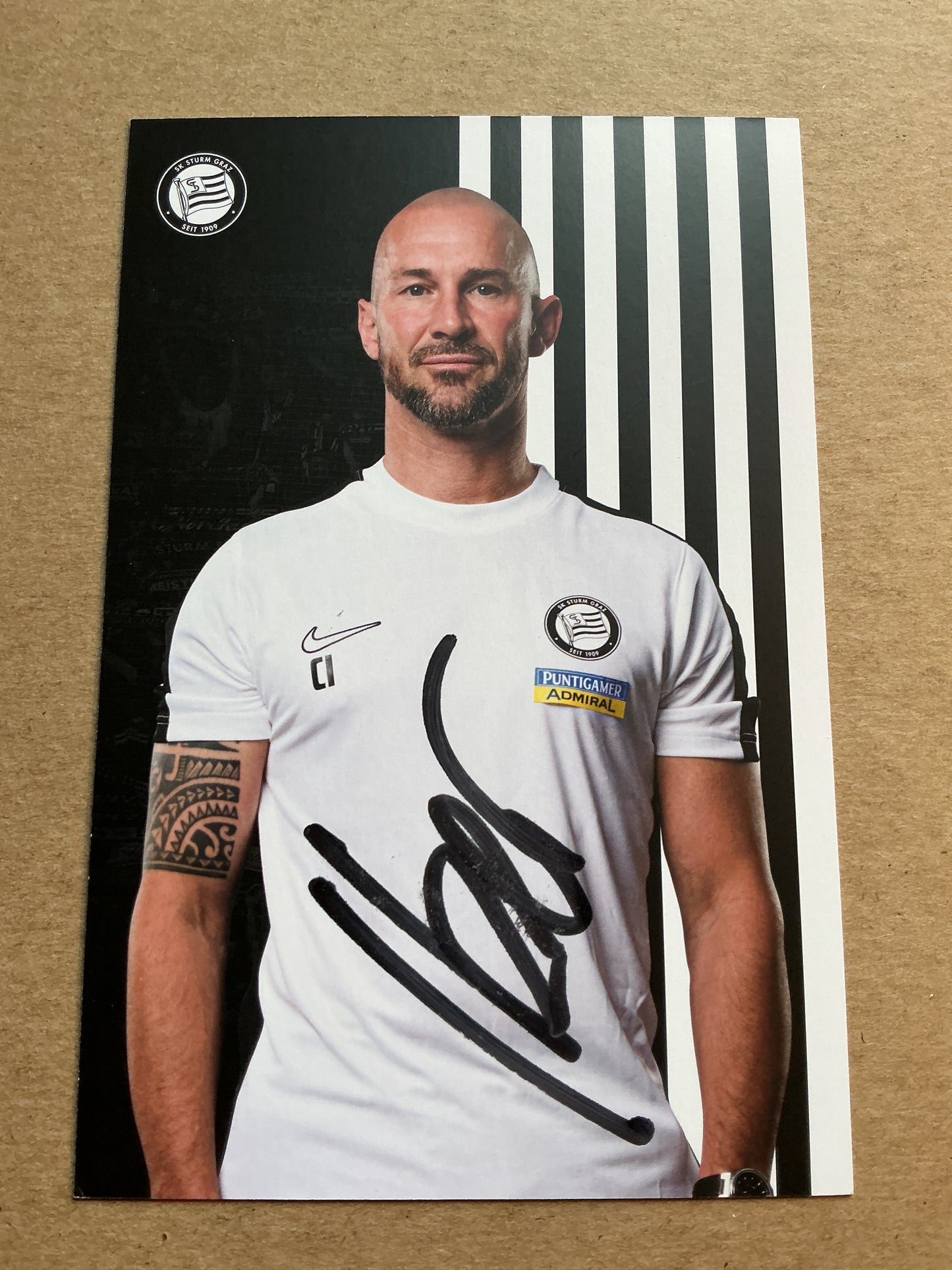 Christian Ilzer, Austria 🇦🇹 SK Sturm Graz 2024/25 hand signed