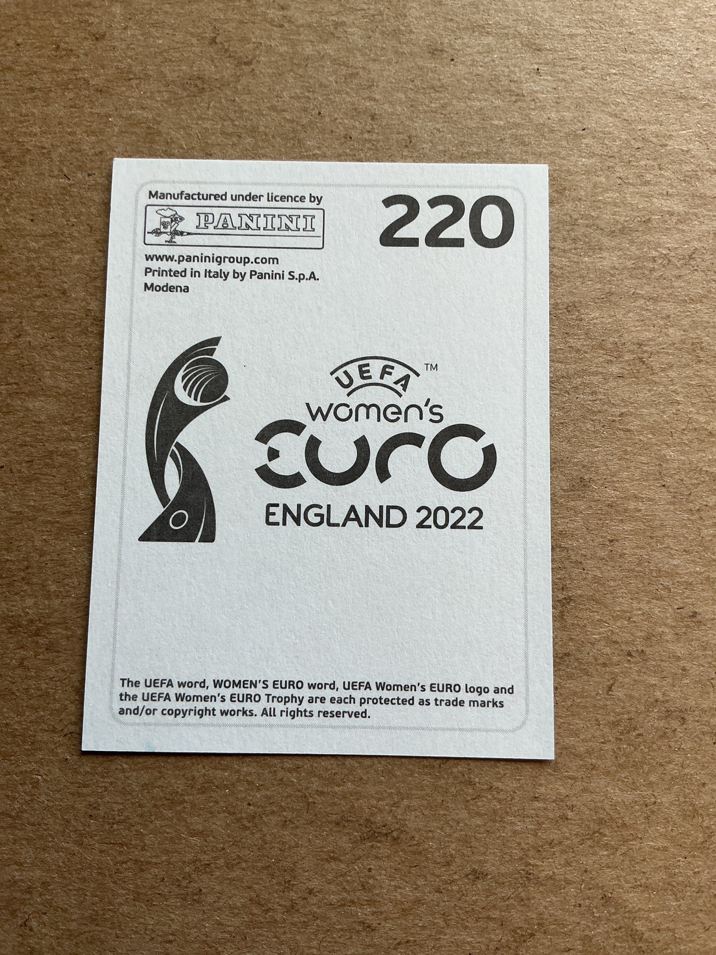 Peter Gerhardsson, Sweden 🇸🇪 UEFA Women’s Euro Cup 2022 Panini hand signed