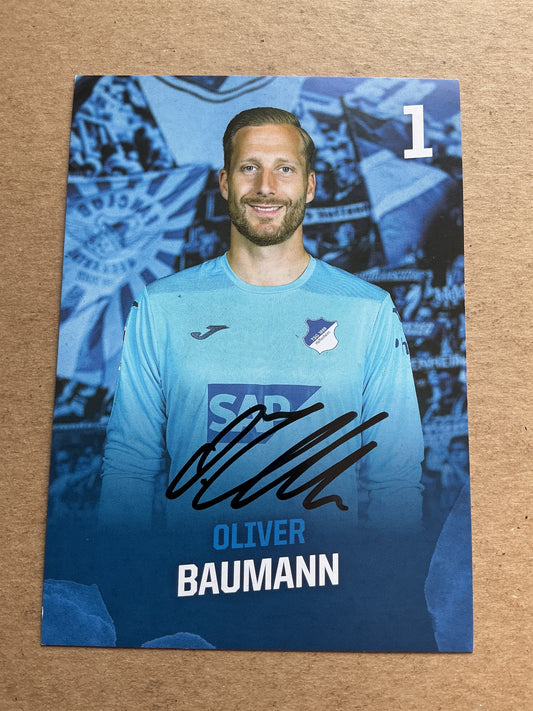 Oliver Baumann, Germany 🇩🇪 TSG 1899 Hoffenheim 2023/24 hand signed