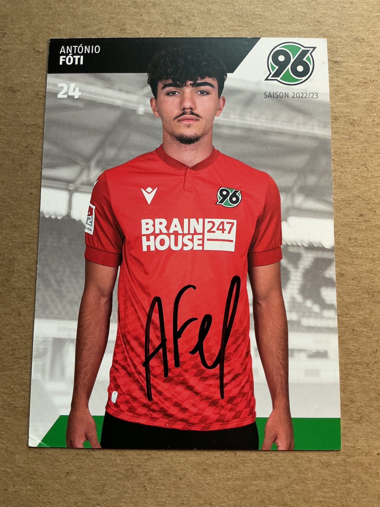 António Fóti, Cyprus 🇨🇾 Hannover 96 2022/23 hand signed