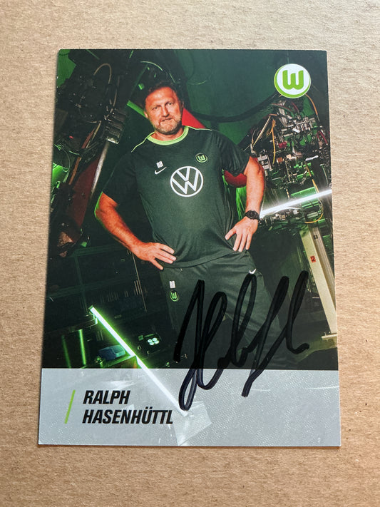 Ralph Hasenhüttl, Austria 🇦🇹 VfL Wolfsburg 2024/25 hand signed