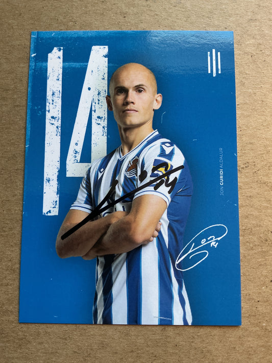 Jon Guridi, Spain 🇪🇸 Real Sociedad 2020/21 hand signed
