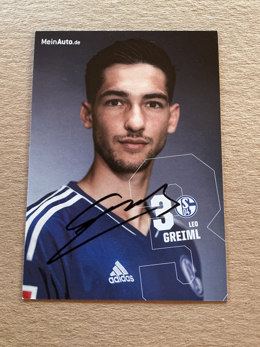 Leo Greiml, Austria 🇦🇹 FC Schalke 04 2022/23 hand signed