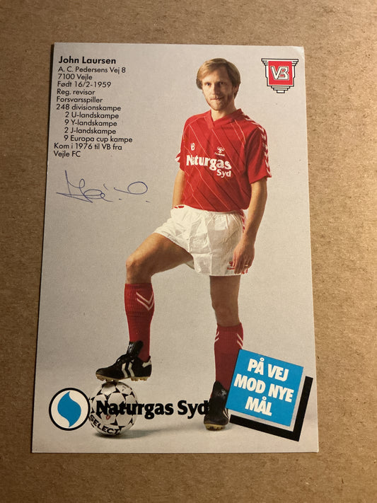 John Laursen, Denmark 🇩🇰 Vejle BK 1983/84 hand signed