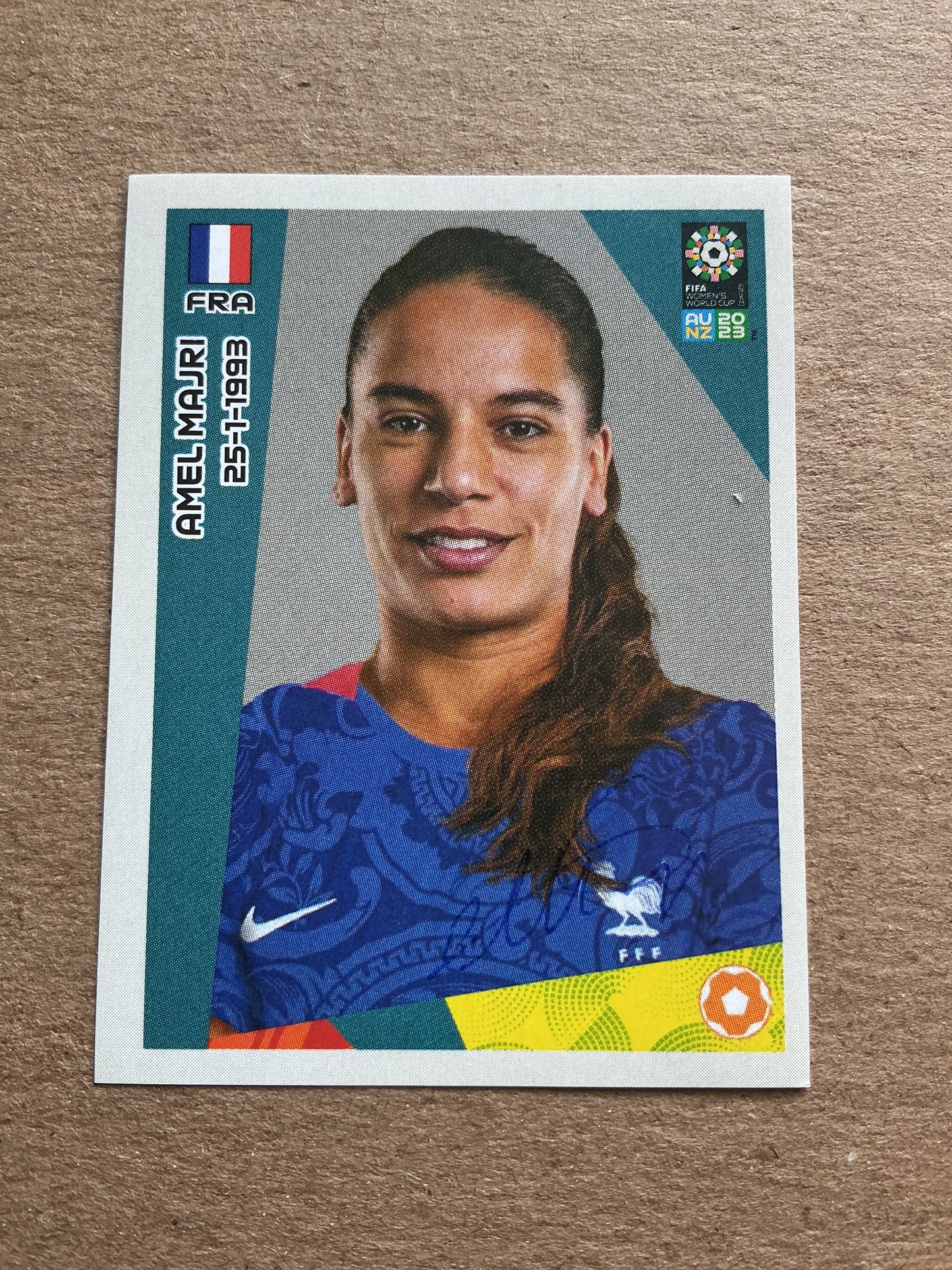 Amel Majri, France 🇫🇷 FIFA Women’s World Cup 2023 Panini hand signed