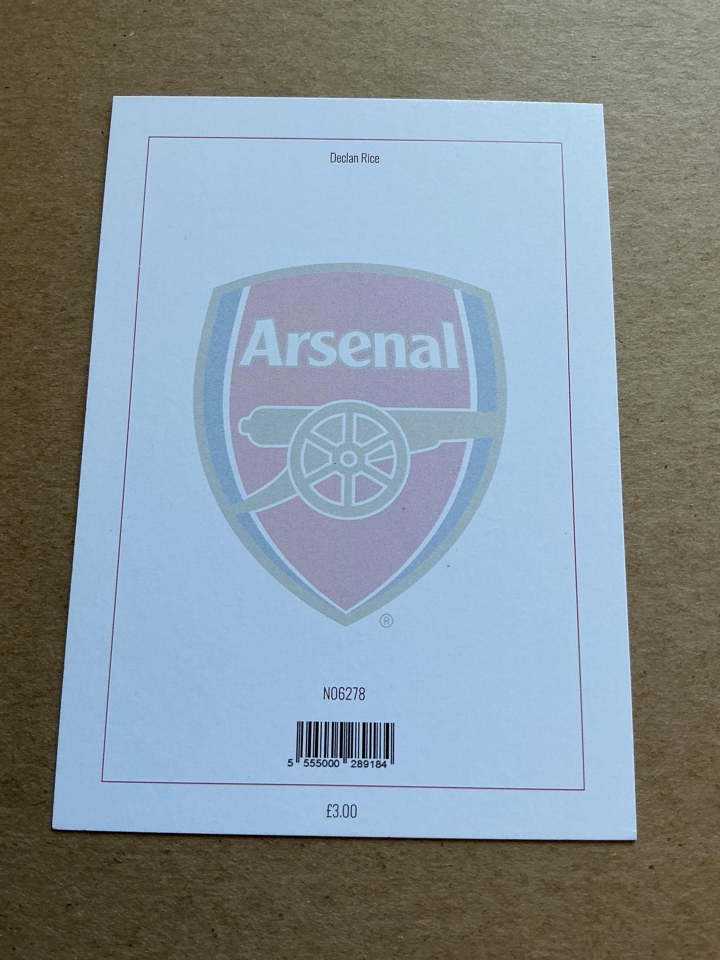 Declan Rice, England 🏴󠁧󠁢󠁥󠁮󠁧󠁿 Arsenal FC 2023/24 hand signed