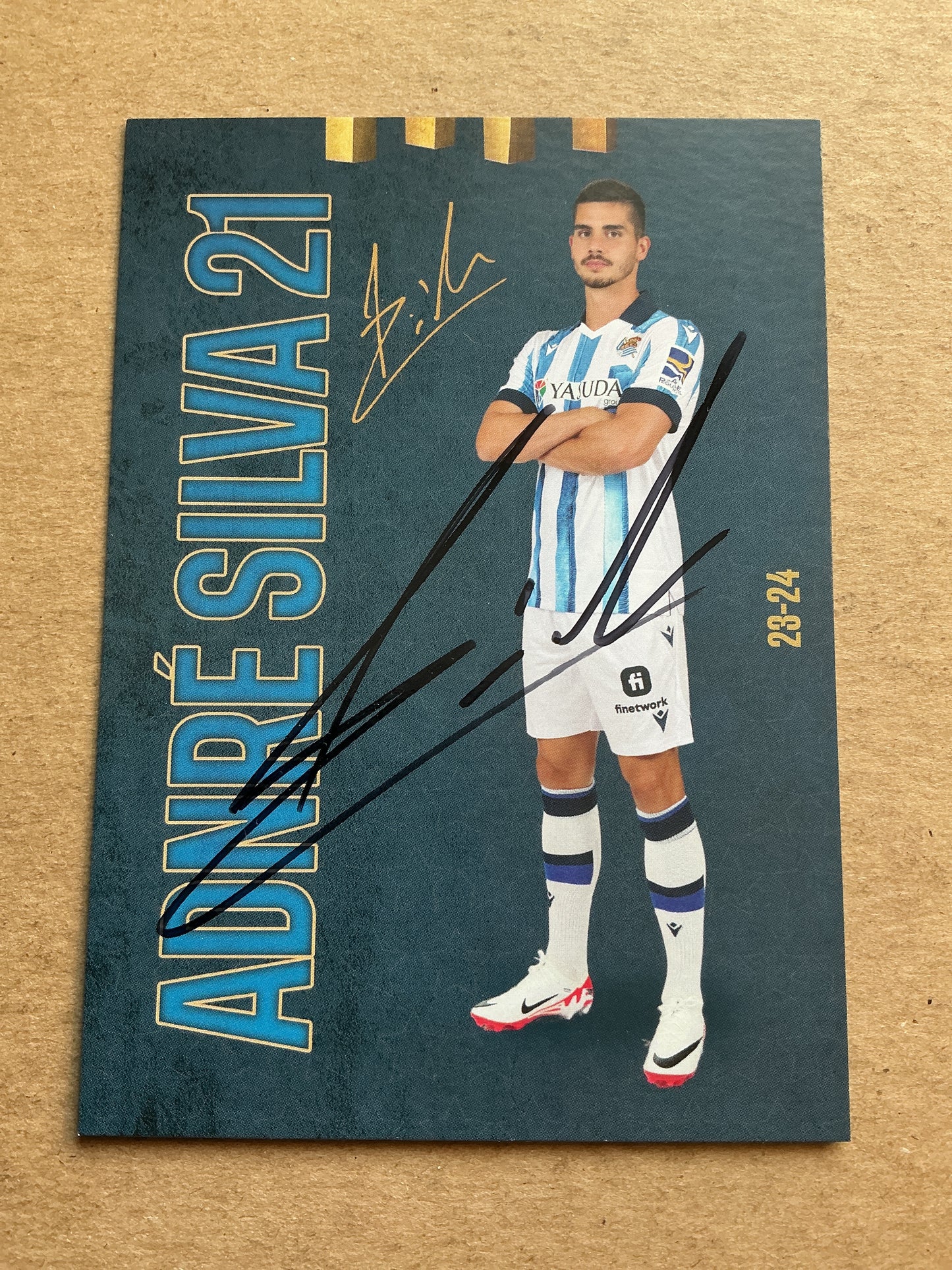 André Silva, Portugal 🇵🇹 Real Sociedad 2023/24 hand signed