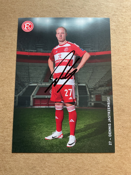 Dennis Jastrzembski, Germany 🇩🇪 Fortuna Düsseldorf 2023/24 hand signed