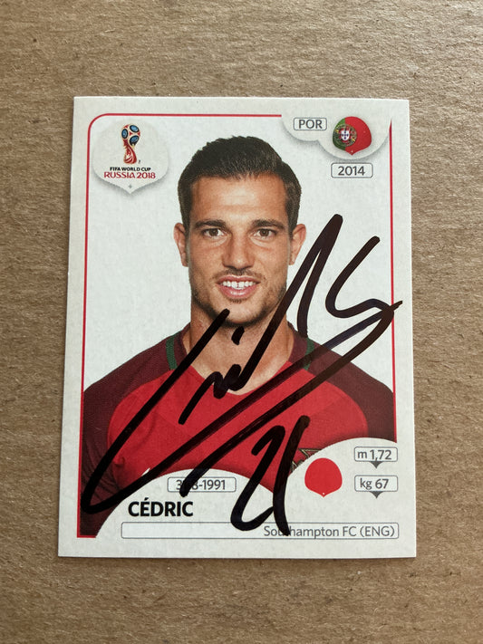 Cedric, Portugal 🇵🇹 FIFA World Cup 2018 Panini hand signed