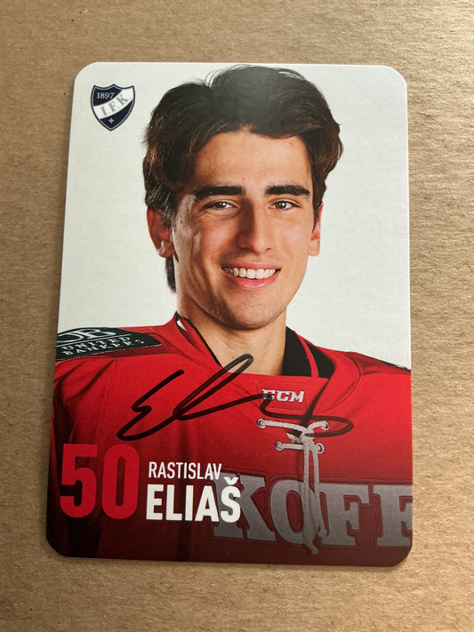 Ratislav Elias, Slovakia 🇸🇰 HIFK Hockey 2024/25 hand signed