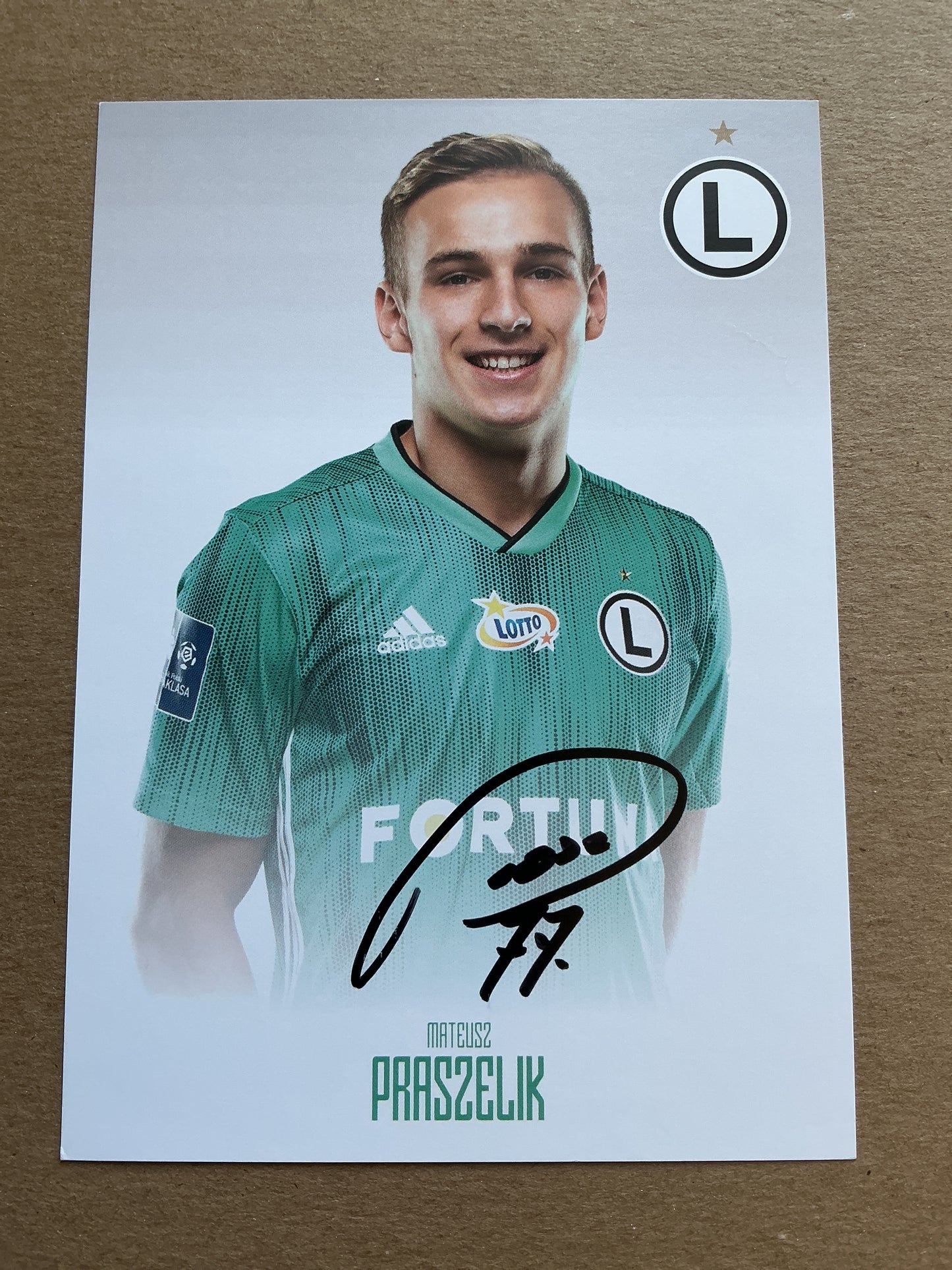 Mateusz Praszelik, Poland 🇵🇱 Legia Warszawa 2019/20 hand signed