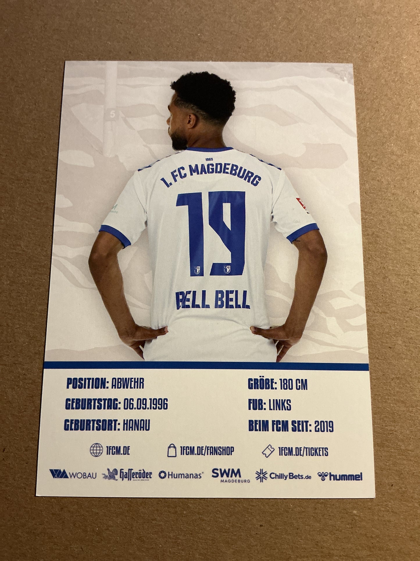 Leon Bell Bell, Germany 🇩🇪 1.FC Magdeburg 2023/24 hand signed