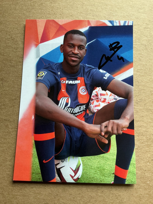 Kiki Kouyate, Mali 🇲🇱 Montpellier HSC 2023/24 hand signed