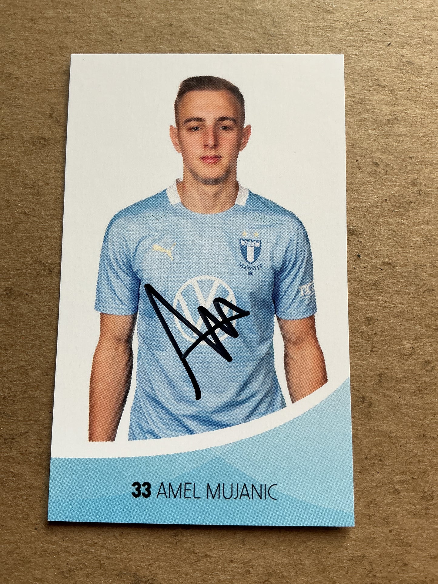 Amel Mujanic, Sweden 🇸🇪 Malmö FF 2020/21 hand signed