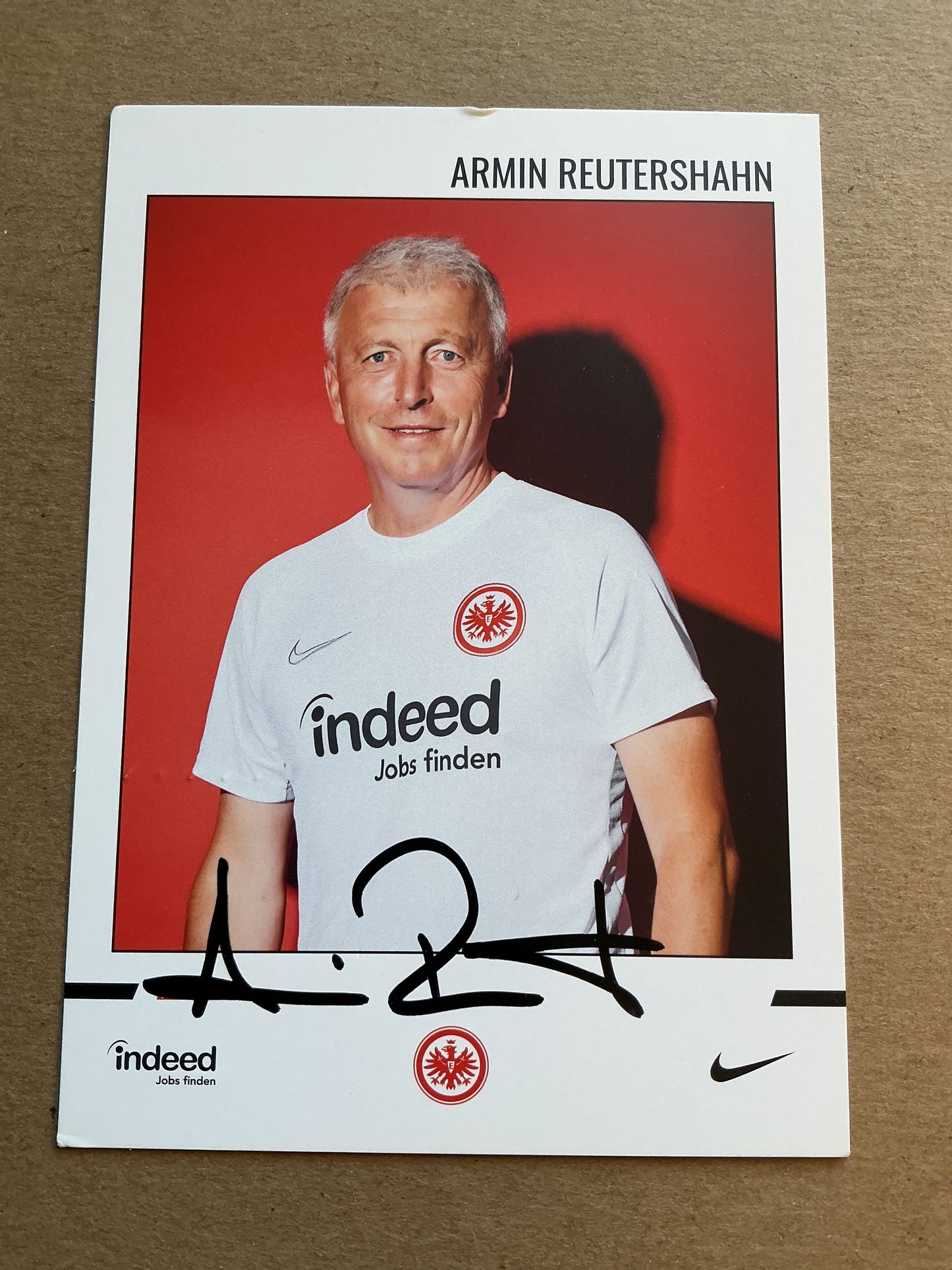 Armin Reutershahn, Germany 🇩🇪 Eintracht Frankfurt 2019/20 hand signed
