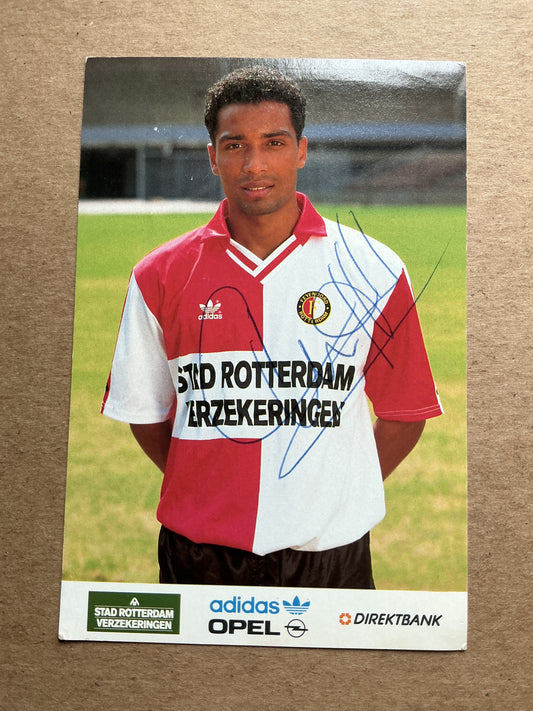 Orlando Trustfull, Netherlands 🇳🇱 Feyenoord Rotterdam 1992/93 hand signed