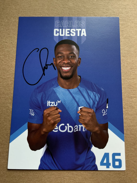 Carlos Cuesta, Colombia 🇨🇴 KRC Genk 2024/25 hand signed