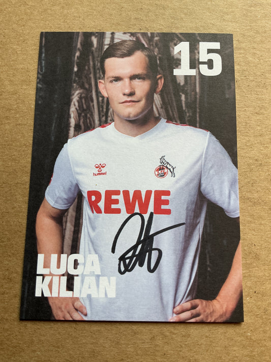 Luca Kilian, Germany 🇩🇪 1.FC Köln 2023/24 hand signed