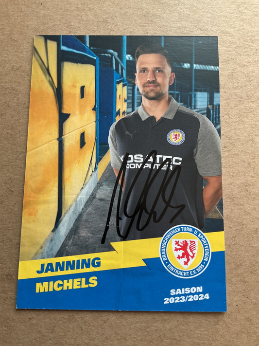 Janning Michels, Germany 🇩🇪 Eintracht Braunschweig 2023/24 hand signed