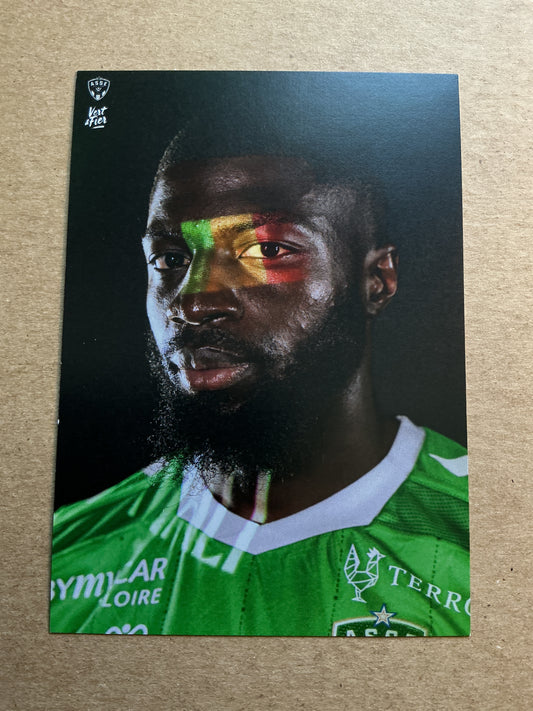 Ibrahim Sissoko, Mali 🇲🇱 AS Saint-Etienne 2024/25 hand signed