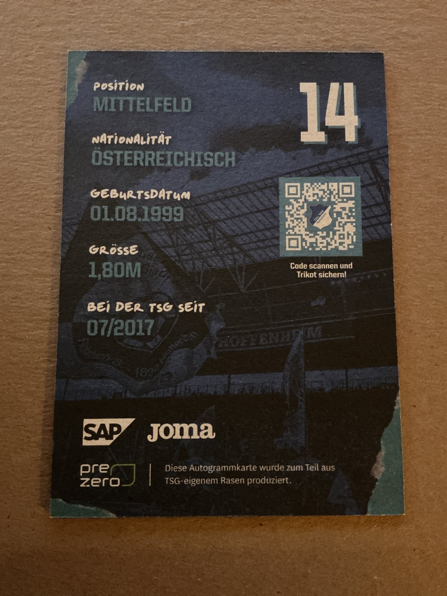 Christoph Baumgartner, Austria 🇦🇹 TSG 1899 Hoffenheim 2022/23 hand signed