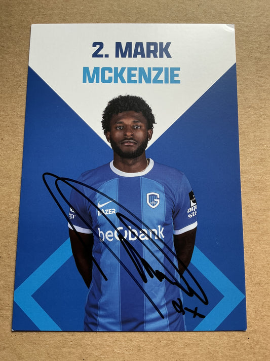 Mark McKenzie, USA 🇺🇸 KRC Genk 2023/24 hand signed