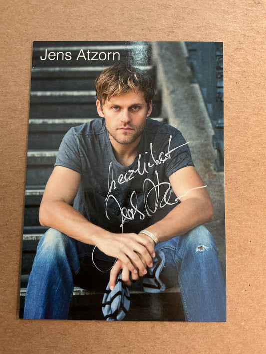 Jens Atzorn, Germany 🇩🇪 Actor  hand signed