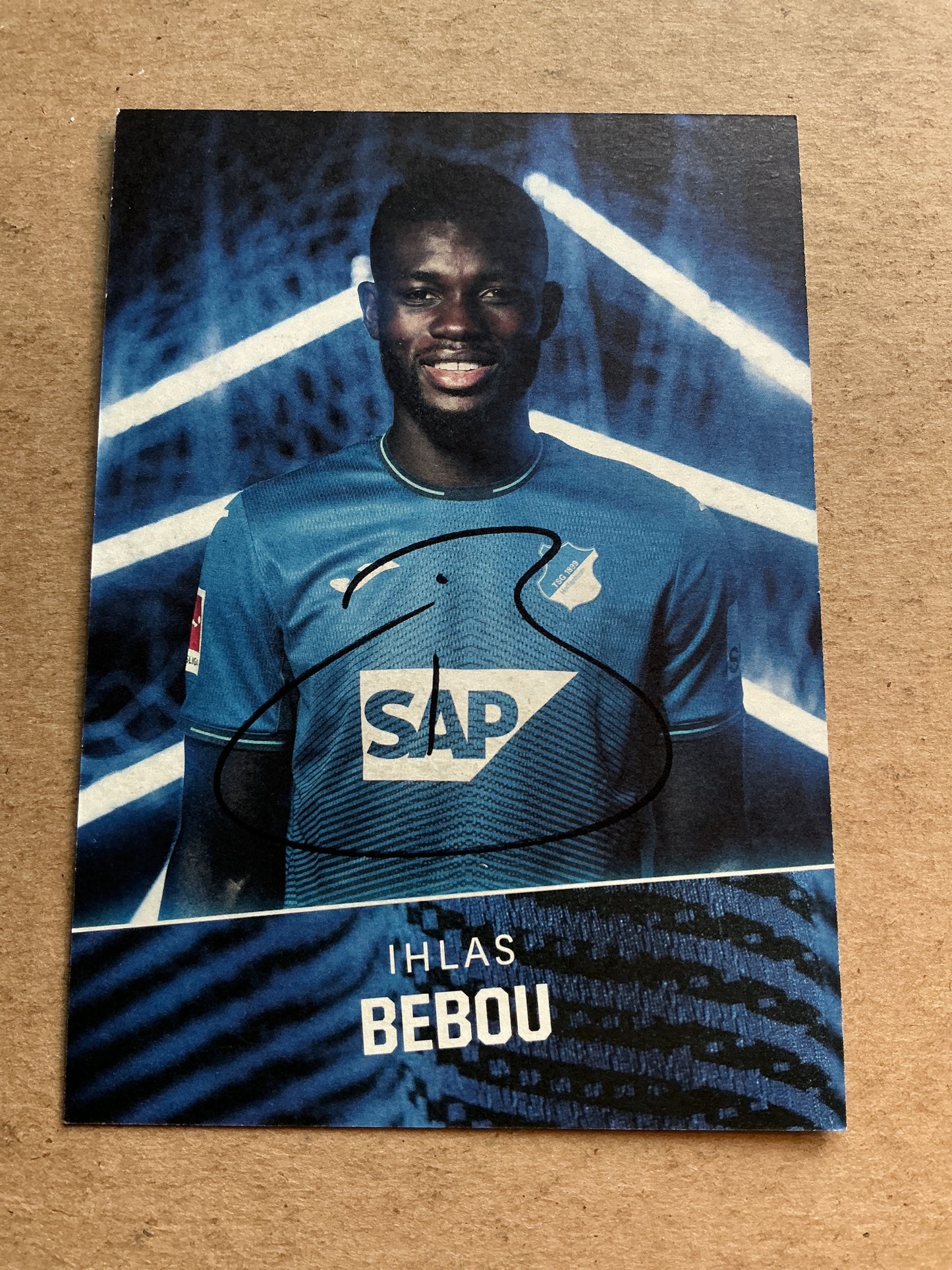 Ihlas Bebou, Togo 🇹🇬 TSG 1899 Hoffenheim 2021/22 hand signed