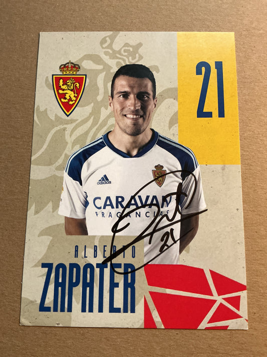 Alberto Zapater, Spain 🇪🇸 Real Zaragoza 2022/23 hand signed