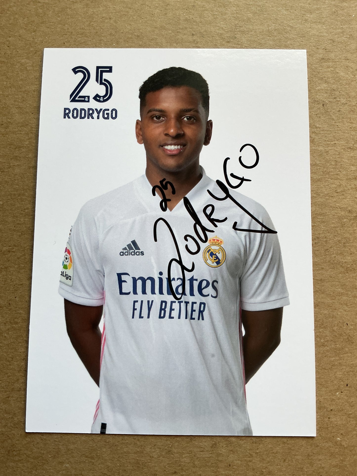 Rodrygo, Brazil 🇧🇷 Real Madrid 2020/21 hand signed