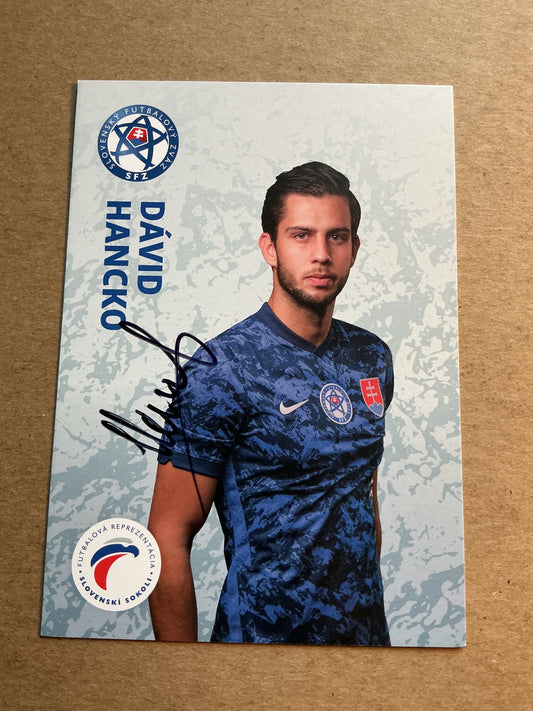 David Hancko, Slovakia 🇸🇰 UEFA Euro Cup 2020 hand signed