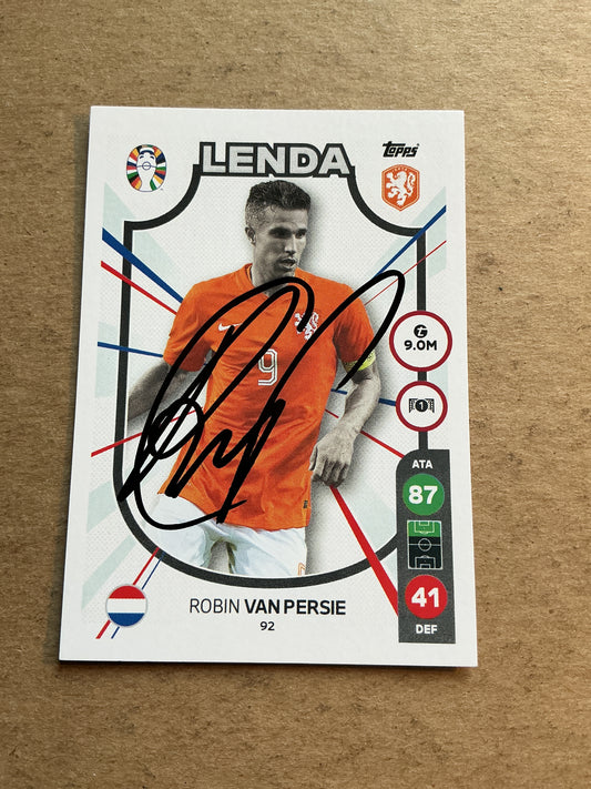 Robin van Persie, Netherlands 🇳🇱 UEFA Euro 2024 hand signed