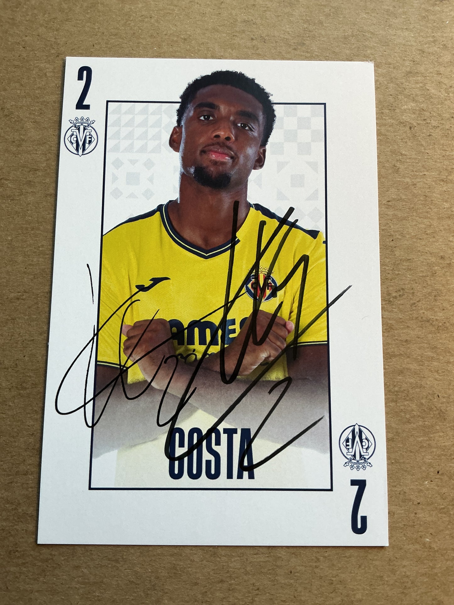Logan Costa, Cape Verde 🇨🇻 Villarreal CF 2024/25 hand signed